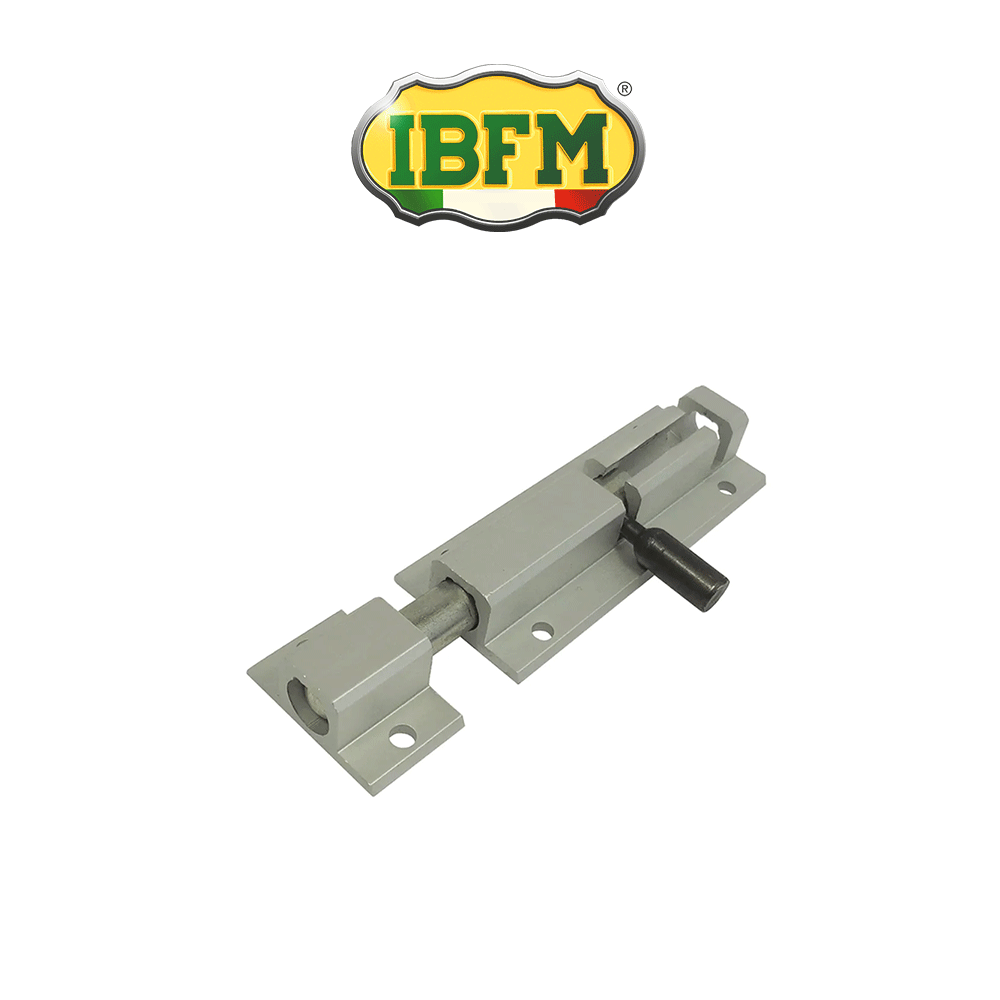 Catenaccio largo in alluminio Ibfm Argento art. 27/A Catenaccio largo in alluminio Ibfm Argento art. 27/A