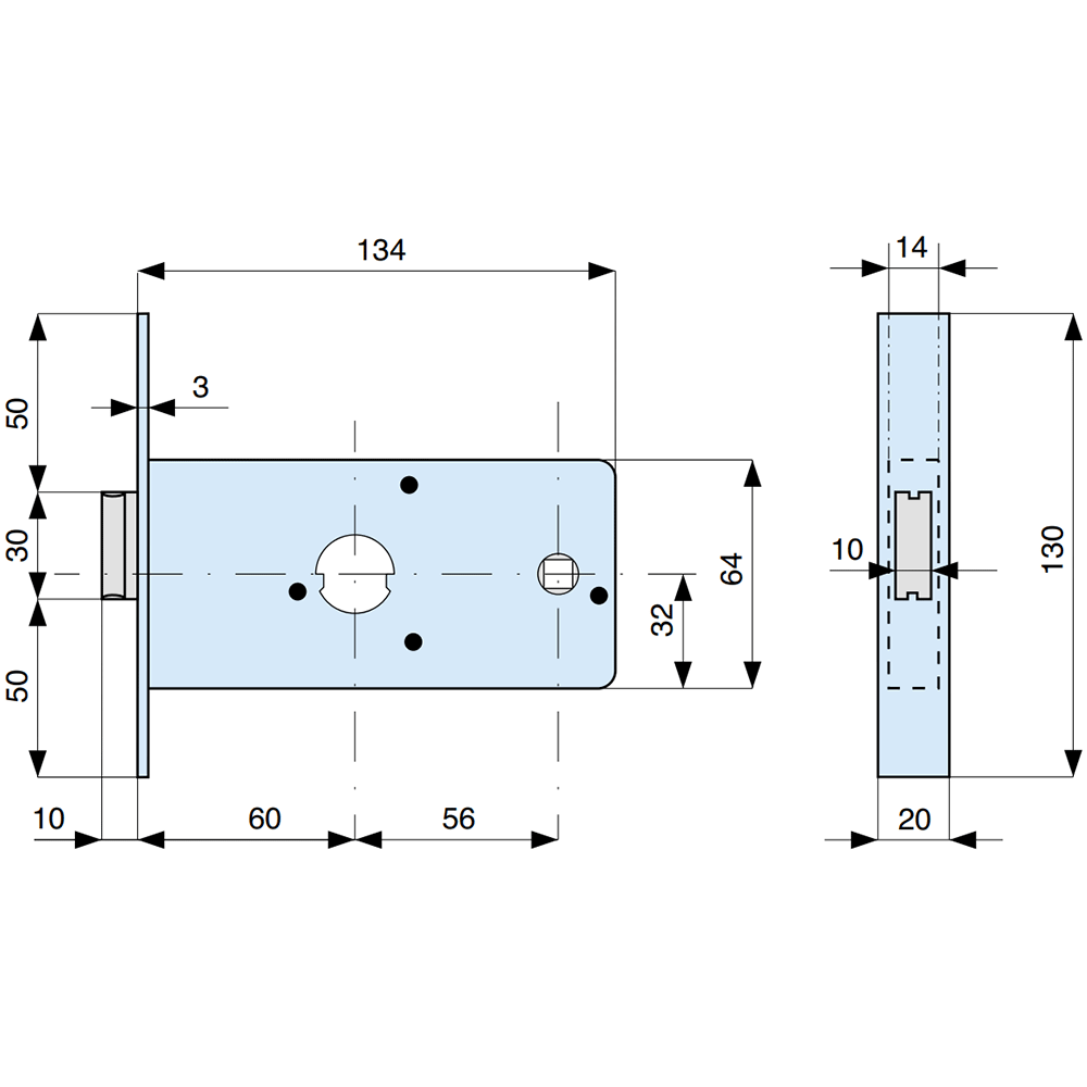 28860 MG serratura da infilare