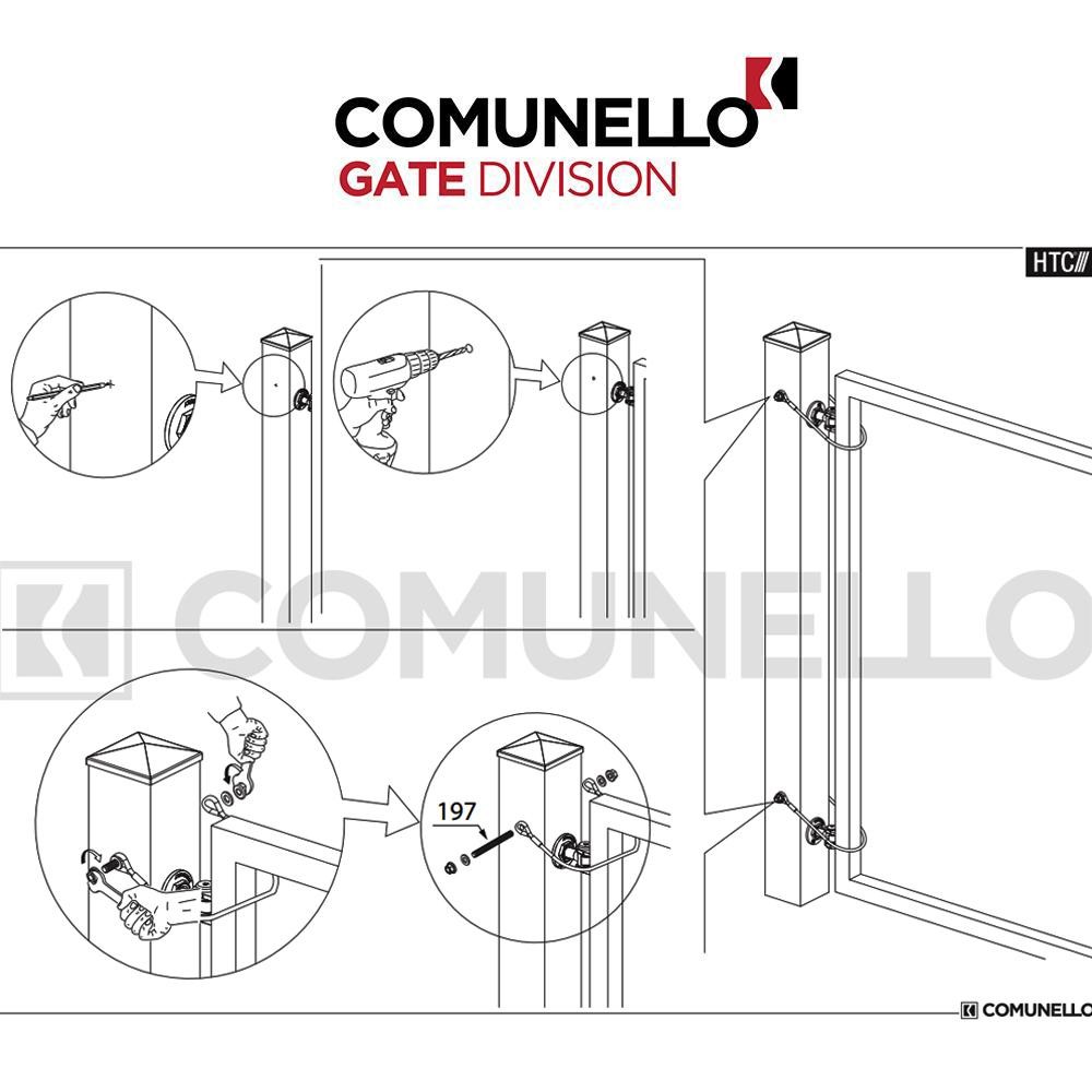 195i Comunello - Sicurezza anticaduta per cancelli a battente