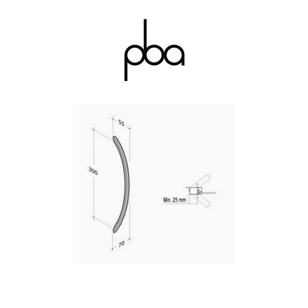 Maniglione PBA Programma 200 int. 300 mm art. 2CC.032.0030 Maniglione PBA Programma 200 int. 300 mm art. 2CC.032.0030