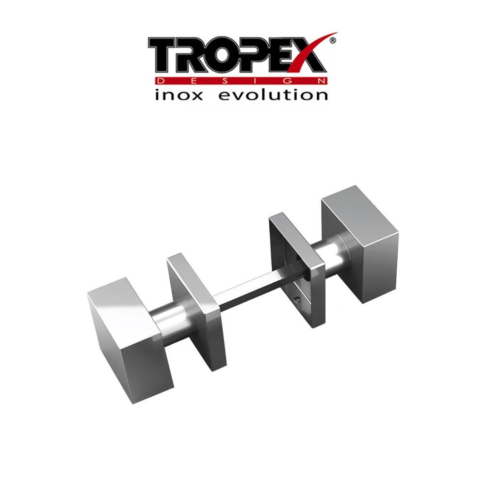 Pomolo quadro spostato accoppiato 354 Tropex Ø 50 Acciaio inox satinato art. 2Q0326694SP Pomolo quadro spostato accoppiato 354 Tropex Ø 50 Acciaio inox satinato art. 2Q0326694SP