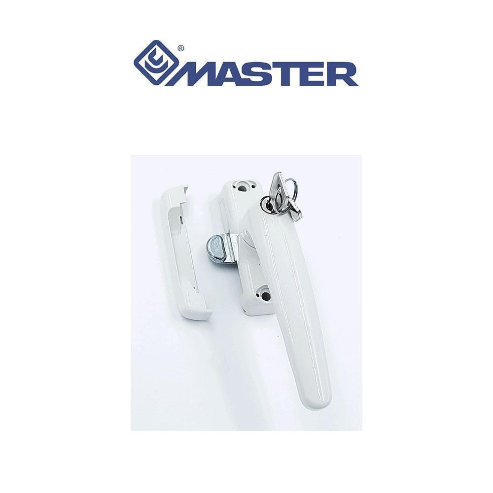 Maniglia a tavellino con cilindro chiave unica KA Master Bianca art. 3041R9010.53 Maniglia a tavellino con cilindro chiave unica KA Master Bianca art. 3041R9010.53