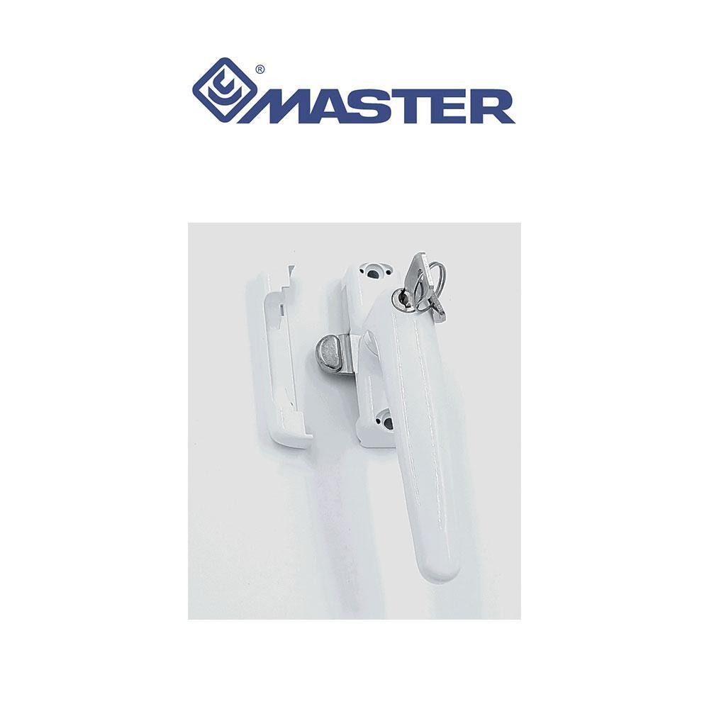 Maniglia a tavellino con cilindro chiave unica KA Master Bianca art. 3041R9010.53 Maniglia a tavellino con cilindro chiave unica KA Master Bianca art. 3041R9010.53