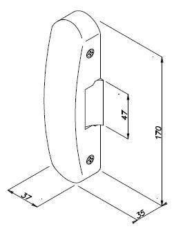 Opera incontro elettrico per maniglione antipanico 8/12V bloccato senza alimentazione Opera incontro elettrico per maniglione antipanico 8/12V bloccato senza alimentazione
