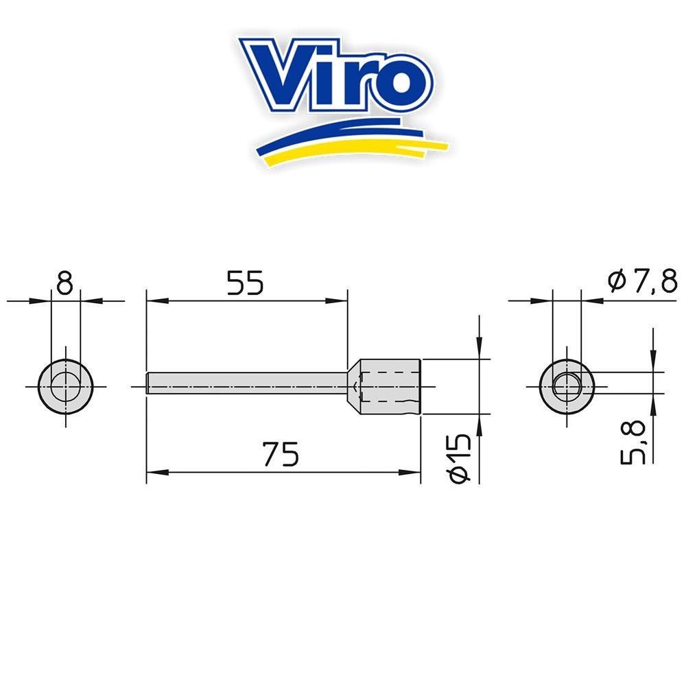 39890065 Viro prolunga per pomolo e mostrina 39890065 Viro prolunga per pomolo e mostrina