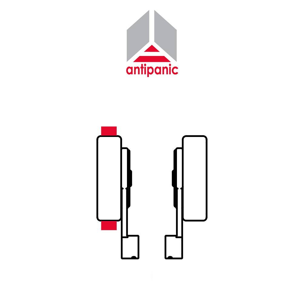 502 UNICO Antipanic - Maniglione antipanico meccanico duplice con barra esterna 502 UNICO Antipanic - Maniglione antipanico meccanico duplice con barra esterna