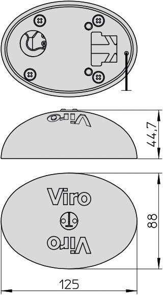 4222.4222 Viro coppia lucchetti van lock per camion e furgoni 4222.4222 Viro coppia lucchetti van lock per camion e furgoni