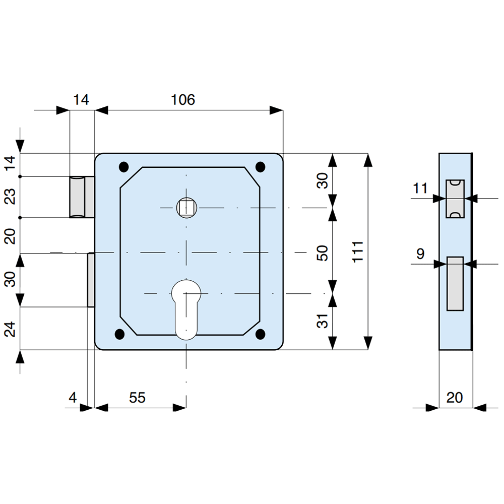 434550 MG serratura da applicare 434550 MG serratura da applicare