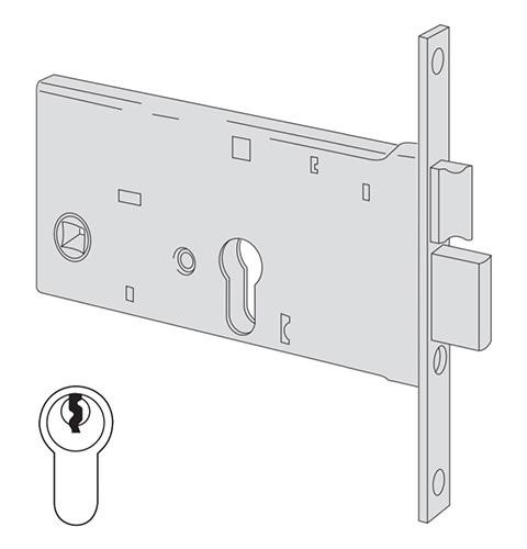 Serratura meccanica a cilindro Cisa entrata 90 art. 4436190 Serratura meccanica a cilindro Cisa entrata 90 art. 4436190
