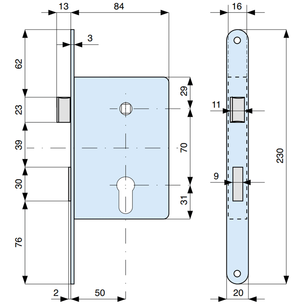 461500 MG serratura da infilare 461500 MG serratura da infilare