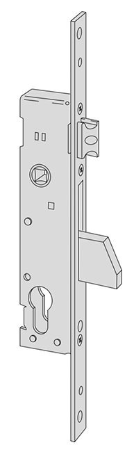 Serratura meccanica a catenaccio basculante Cisa entrata 35 art. 4621535