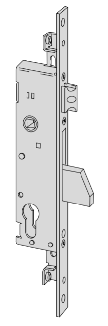 Serratura meccanica a catenaccio basculante Cisa entrata 35 art. 4622535