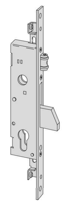 Serratura meccanica a catenaccio basculante Cisa entrata 35 art. 4625035