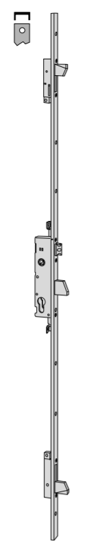 Serratura meccanica multipunto Cisa entrata 30 frontale a U art. 4642530 Serratura meccanica multipunto Cisa entrata 30 frontale a U art. 4642530