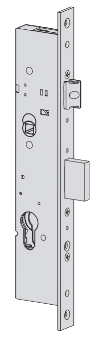 Serratura meccanica a cilindro Cisa Multitop Pro entrata 25 art. 4922525