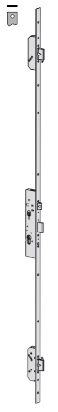 Serratura meccanica multipunto Cisa Multitop Pro entrata 25 frontale piatto art. 4952625