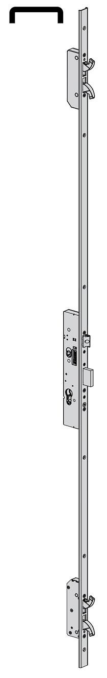 Serratura meccanica multipunto Cisa Multitop Max entrata 35 frontale a U art. 4965635