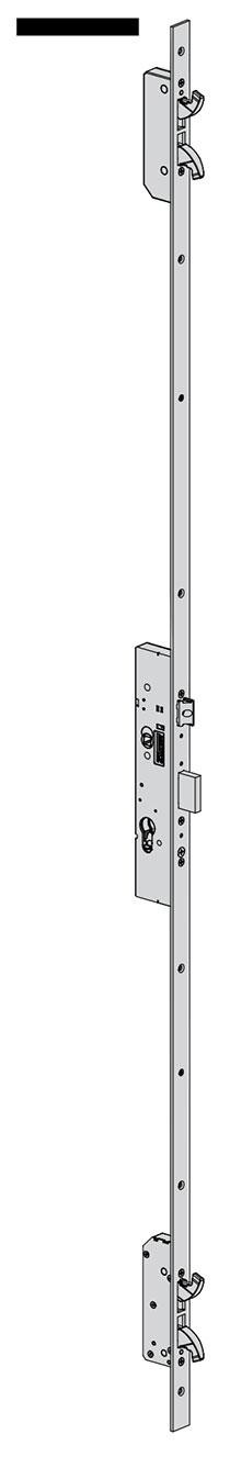 Serratura meccanica multipunto Cisa Multitop Max entrata 35 frontale piatto art. 4974635