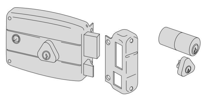 Serratura meccanica a cilindro Cisa entrata 60 Destra art. 50171601 Serratura meccanica a cilindro Cisa entrata 60 Destra art. 50171601