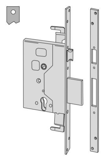 Serratura meccanica a cilindro Cisa entrata 60 art. 5625560