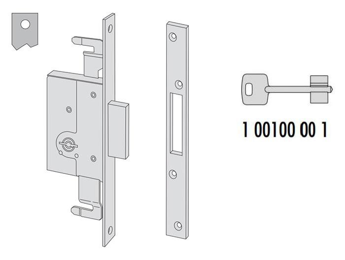 Serratura a doppia mappa Cisa entrata 60 art. 5722560 Serratura a doppia mappa Cisa entrata 60 art. 5722560