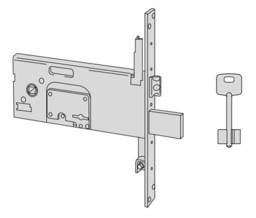 Serratura meccanica a doppia mappa Cisa entrata 90 art. 5735890 Serratura meccanica a doppia mappa Cisa entrata 90 art. 5735890