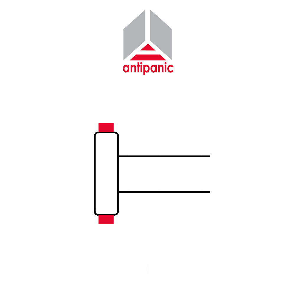 602/2 Antipanic - Maniglione antipanico meccanico duplice con barra integrata 602/2 Antipanic - Maniglione antipanico meccanico duplice con barra integrata