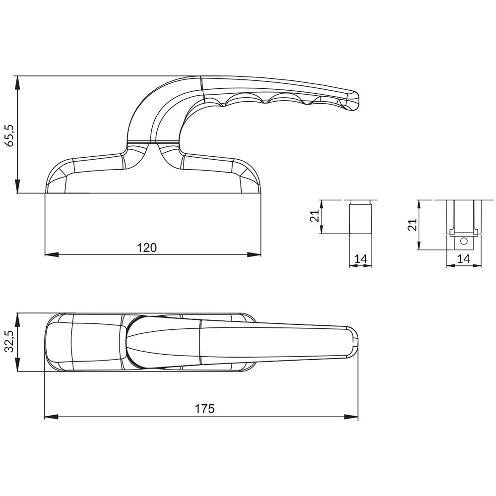 A6035 Master maniglia cremonese serie Comfort 104