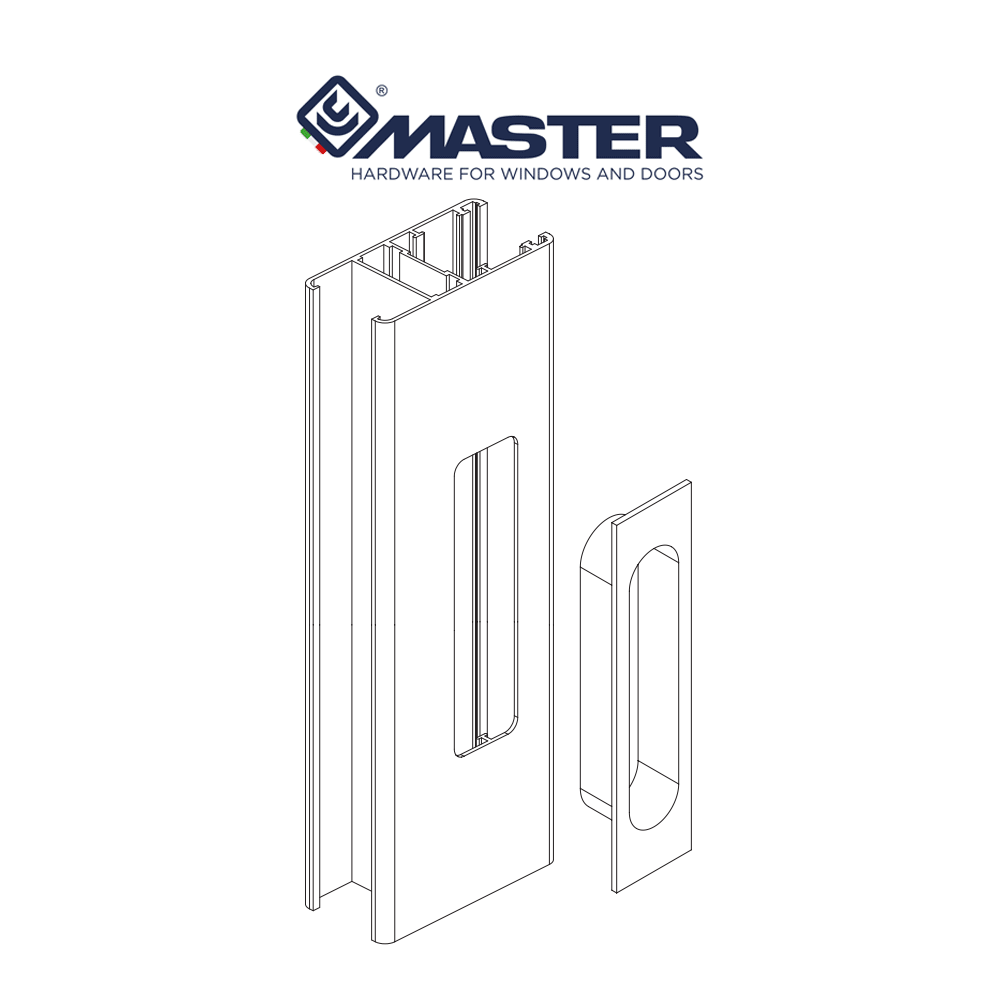 6531 Master - Maniglia a vaschetta per scorrevoli 6531 Master - Maniglia a vaschetta per scorrevoli