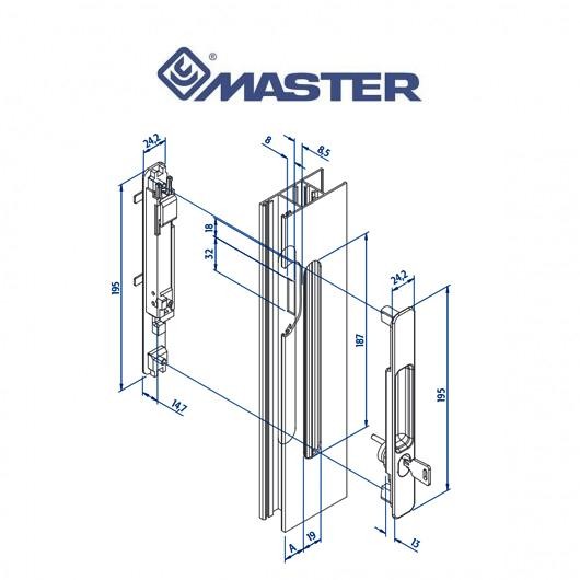 6458 INNER Master - Maniglia ad incasso doppia 6458 INNER Master - Maniglia ad incasso doppia