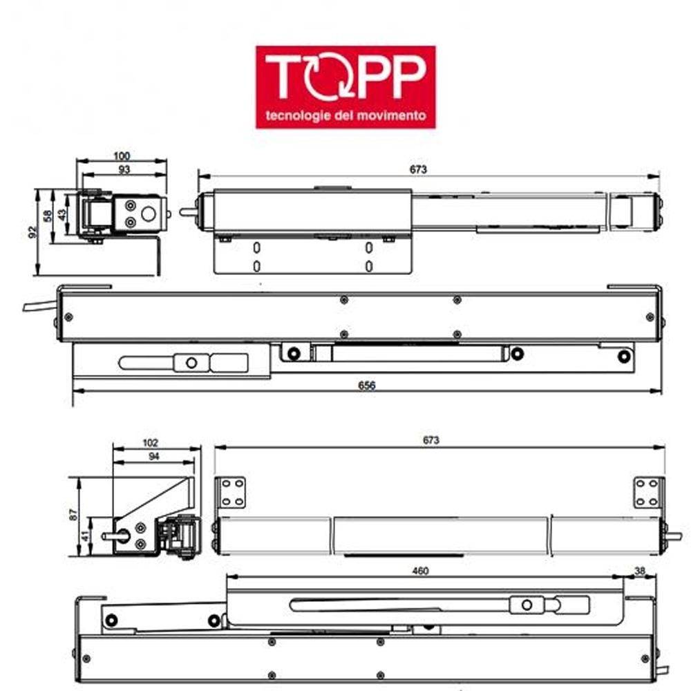 A90 - Attuatore per apertura a battente A90 - Attuatore per apertura a battente