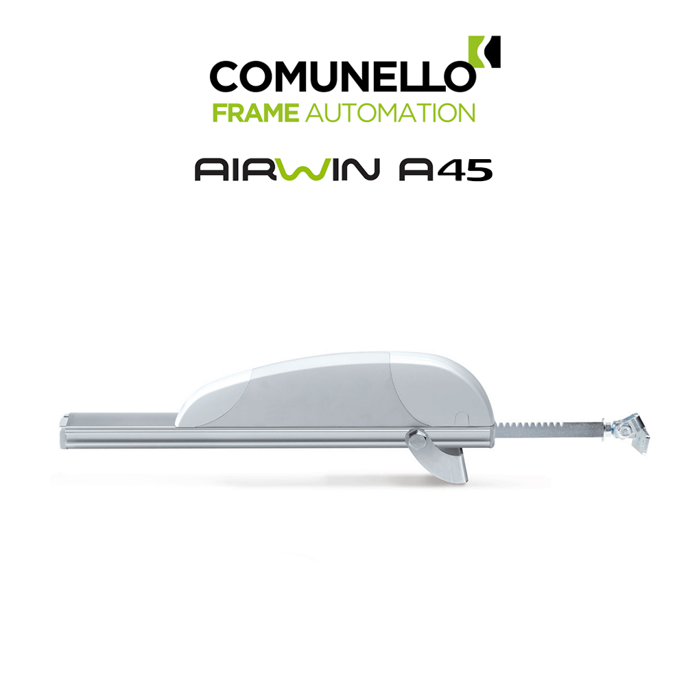 AIRWIN A45 Comunello - Attuatore elettrico a cremagliera per lucernari e cupole AIRWIN A45 Comunello - Attuatore elettrico a cremagliera per lucernari e cupole