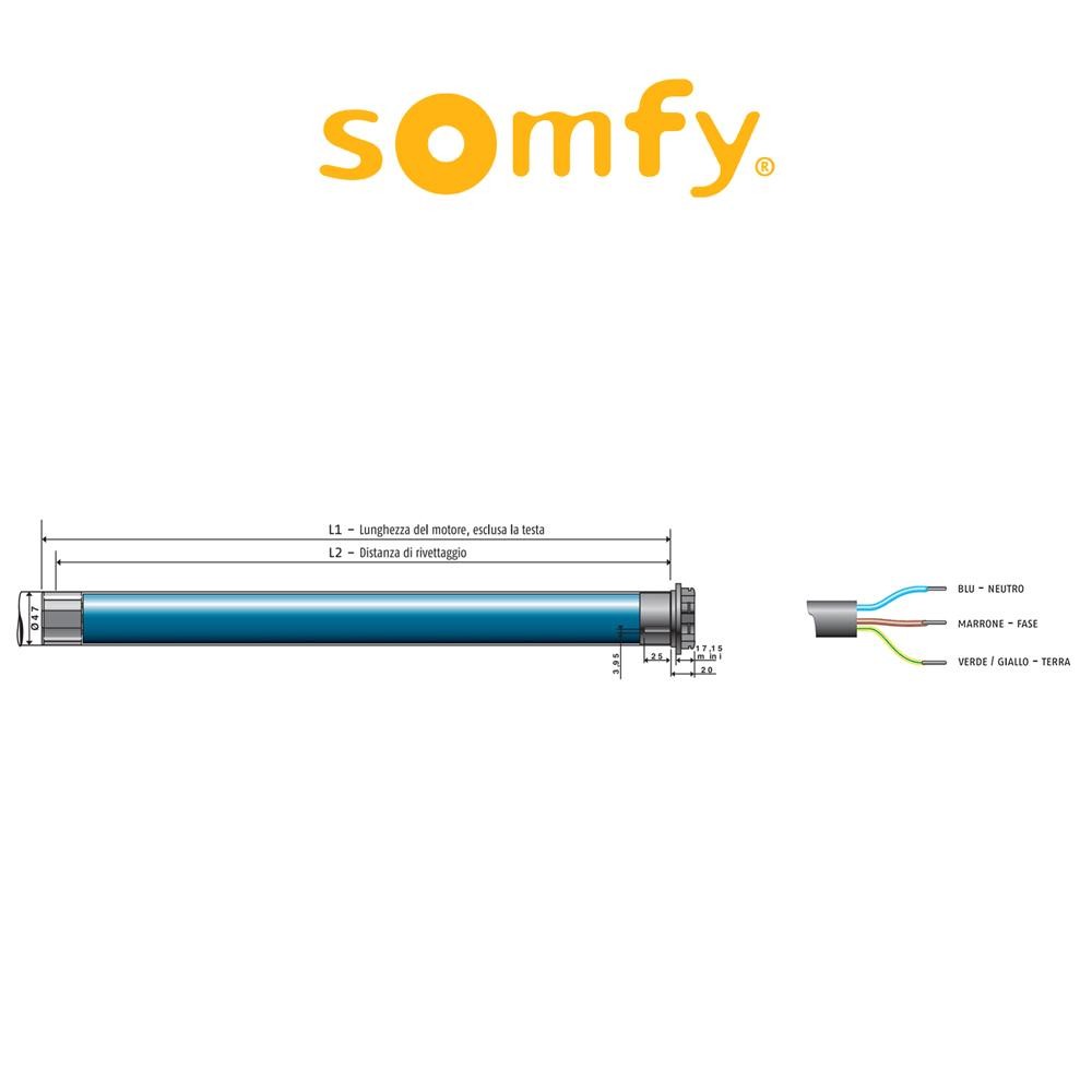 ALTUS RS io Somfy motore radio per tapparelle e tende da sole ALTUS RS io Somfy motore radio per tapparelle e tende da sole
