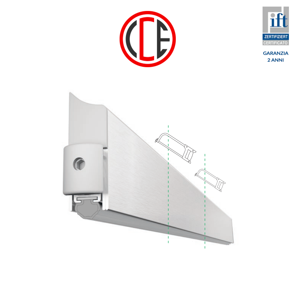 Antispiffero CCE One Size Applique paraspiffero 13 × 39 mm lunghezza 1230 mm