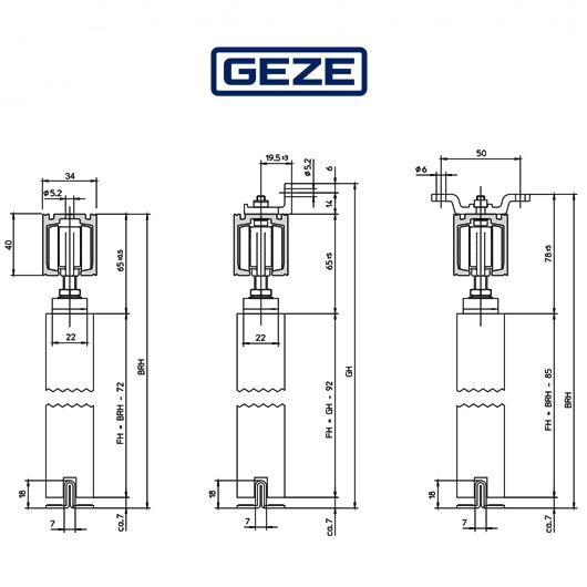 BOXER 2-4 Geze - Chiudiporta integrato completo di braccio a slitta e fermo meccanico per porte a battente BOXER 2-4 Geze - Chiudiporta integrato completo di braccio a slitta e fermo meccanico per porte a battente