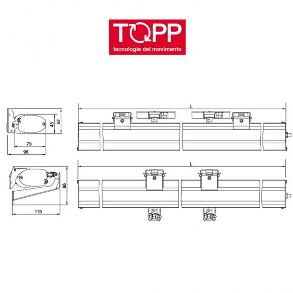 C160 RWA a doppia catena Topp - Attuatore elettrico a catena per finestre vasistas e lucernari C160 RWA a doppia catena Topp - Attuatore elettrico a catena per finestre vasistas e lucernari