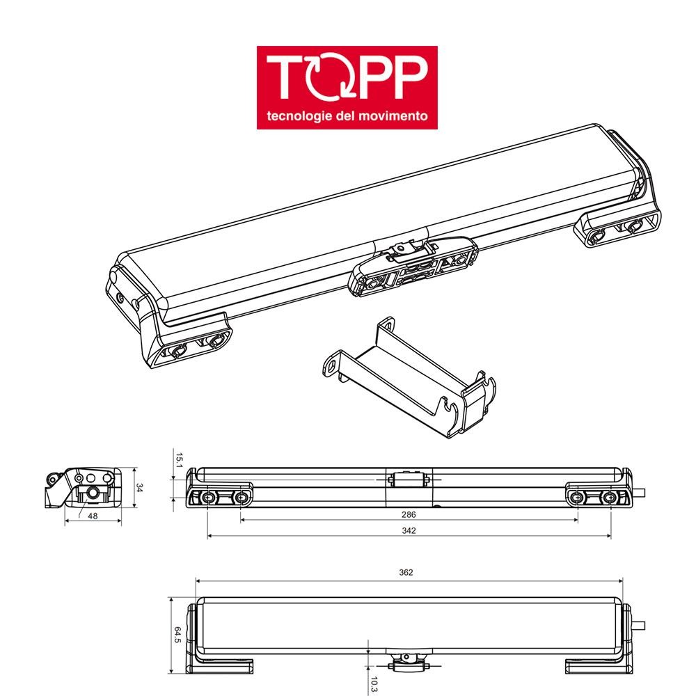 C20 Topp - Attuatore elettrico a catena per finestre vasistas e lucernari C20 Topp - Attuatore elettrico a catena per finestre vasistas e lucernari