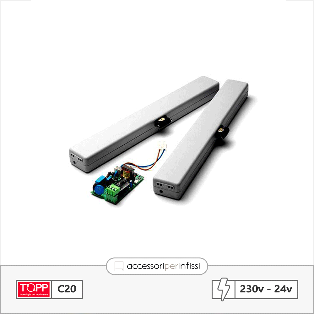 C20 TANDEM Topp - Coppia attuatori a catena per finestre vasistas e lucernari C20 TANDEM Topp - Coppia attuatori a catena per finestre vasistas e lucernari