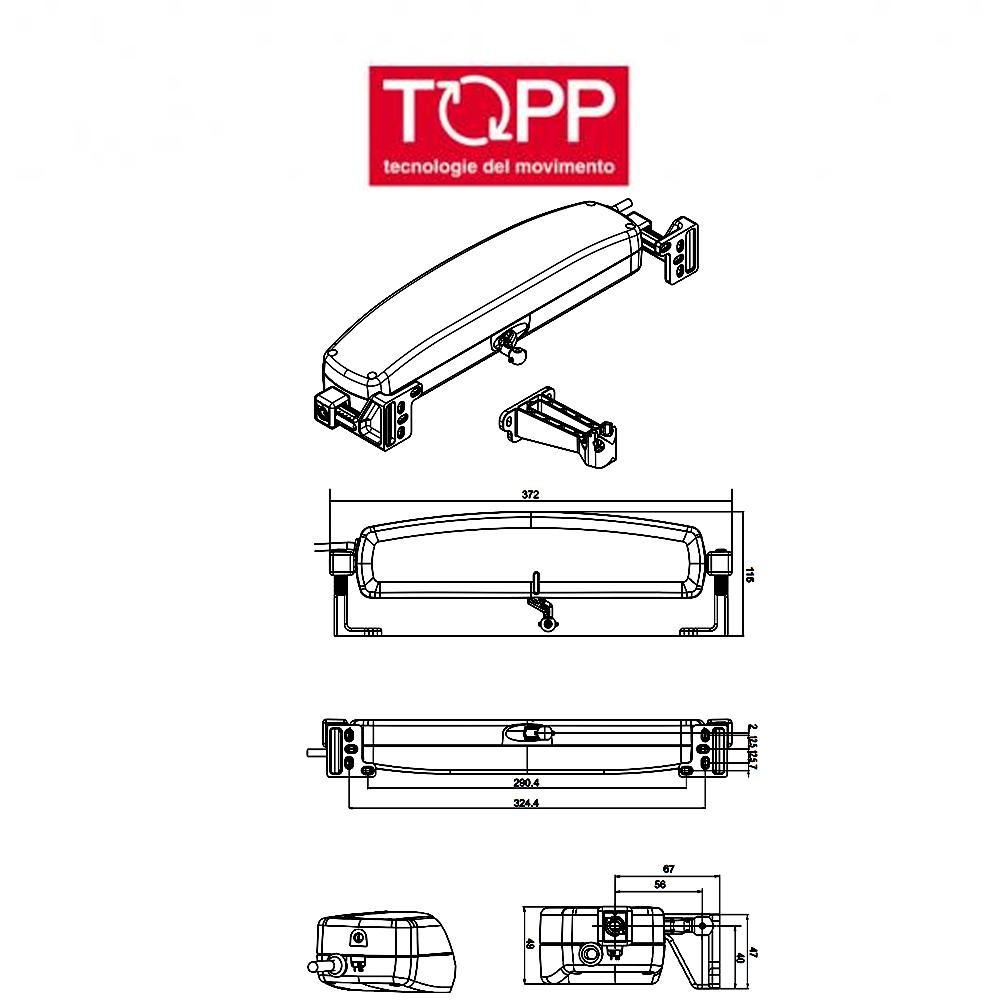 C25 Topp attuatore a catena per finestre vasistas e lucernari C25 Topp attuatore a catena per finestre vasistas e lucernari