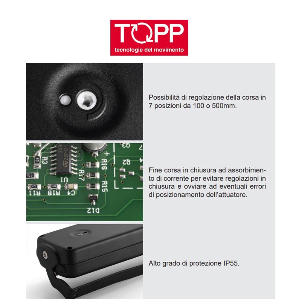 C40 Topp - Attuatore a catena per finestre vasistas e lucernari C40 Topp - Attuatore a catena per finestre vasistas e lucernari