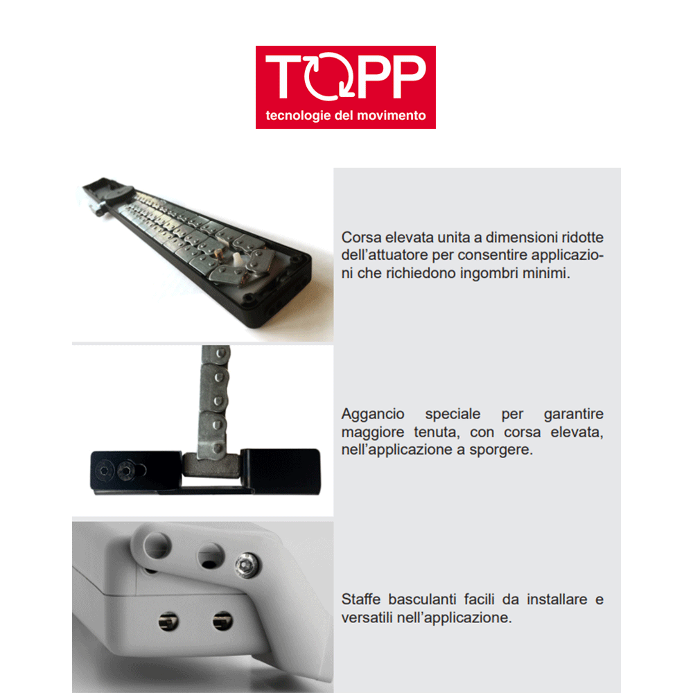 C60 Topp - Attuatore a catena per finestre vasistas C60 Topp - Attuatore a catena per finestre vasistas