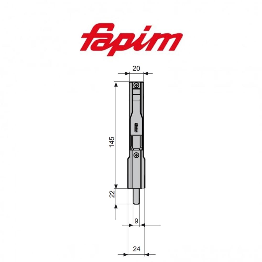Catenaccio Fapim Titandue 145 mm art. 3720A Catenaccio Fapim Titandue 145 mm art. 3720A