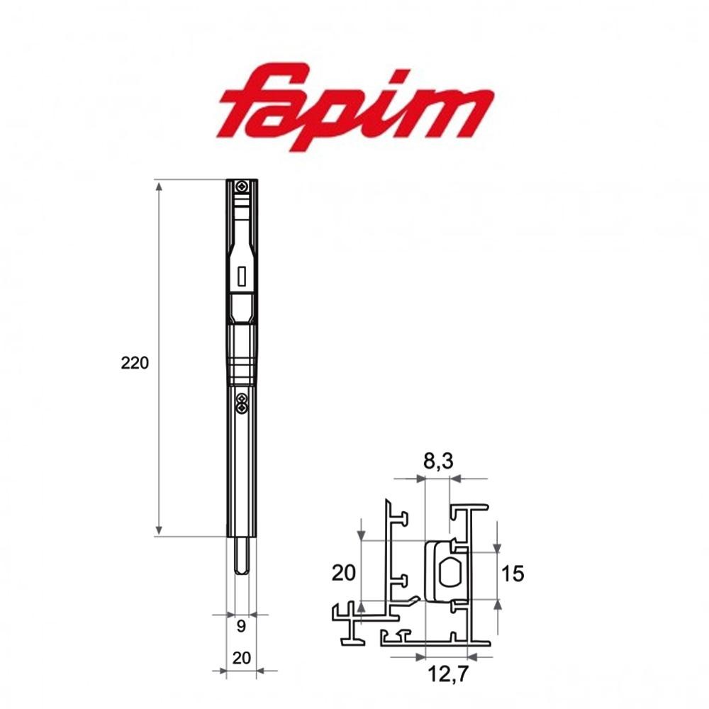 Catenacci a leva in coppia Fapim Titandue 220 mm art. 3720E