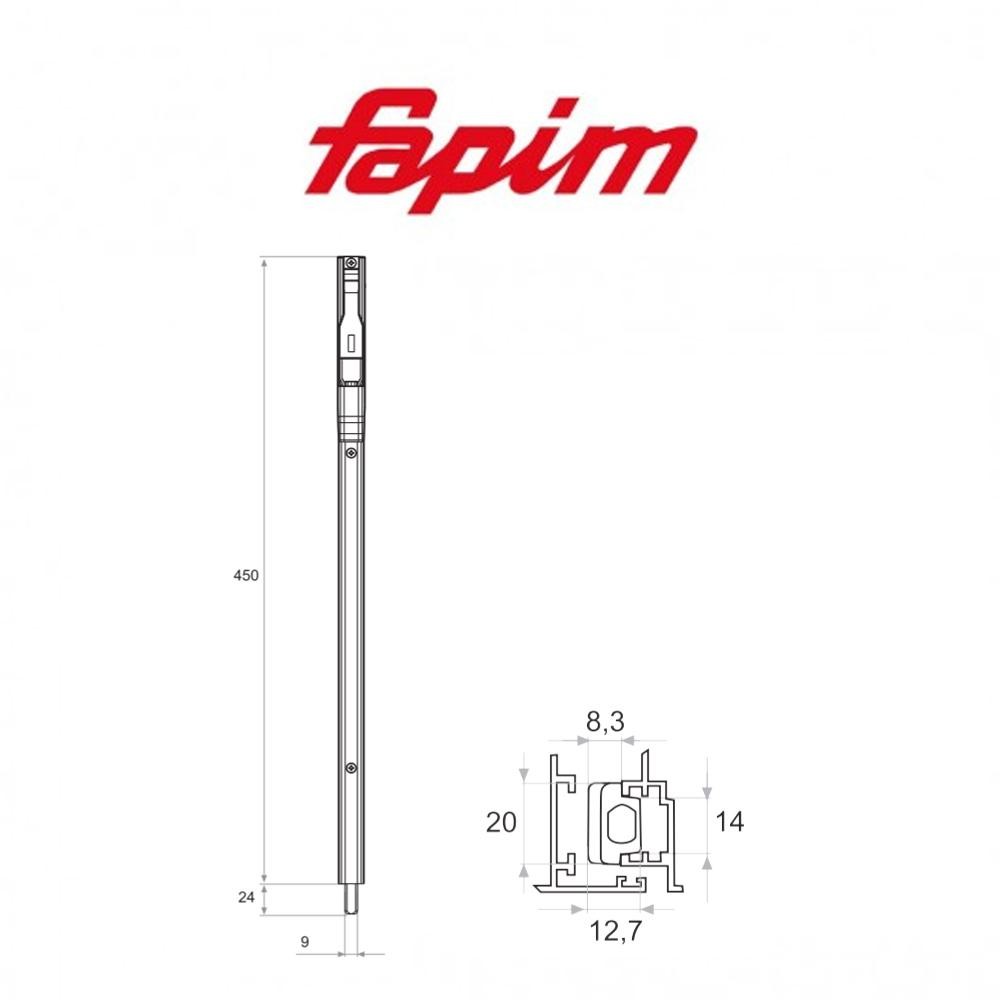 Catenaccio Fapim Titandue 450 mm art. 3721C