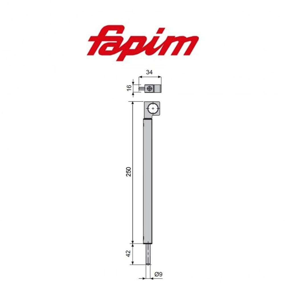 Catenaccio ad appoggio Fapim Atlas 250 mm art. 3723 
