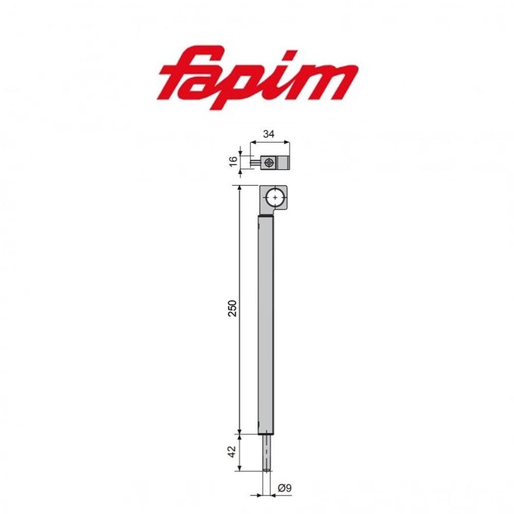 Catenaccio ad appoggio Fapim Atlas 250 mm art. 3723