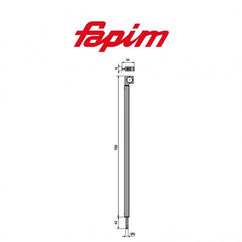 Catenaccio ad appoggio Fapim Atlas 700 mm art. 3725 Catenaccio ad appoggio Fapim Atlas 700 mm art. 3725
