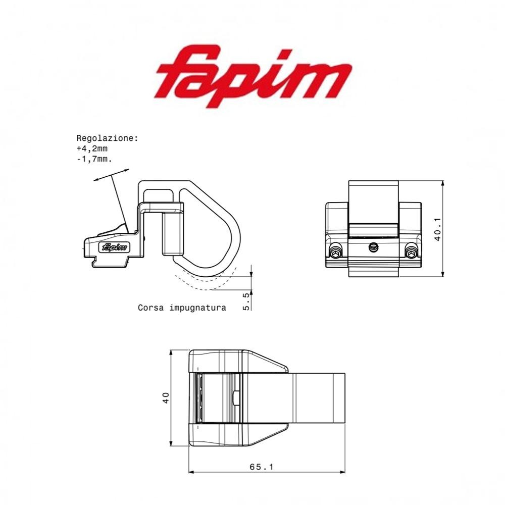 Cricchetto Fapim Superclack Bianco profilo Camera Europea art. 3217 Cricchetto Fapim Superclack Bianco profilo Camera Europea art. 3217
