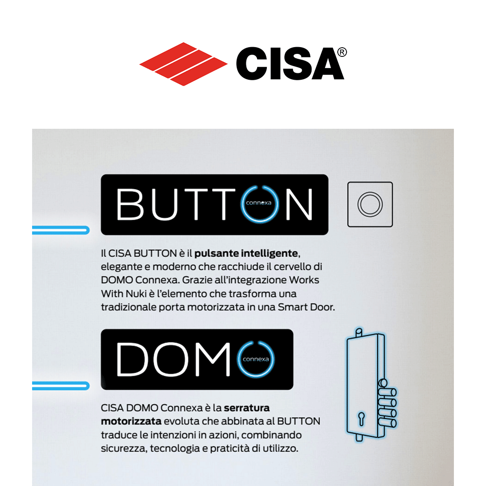 DOMO CONNEXA Cisa - Soluzione smart per porte blindate DOMO CONNEXA Cisa - Soluzione smart per porte blindate