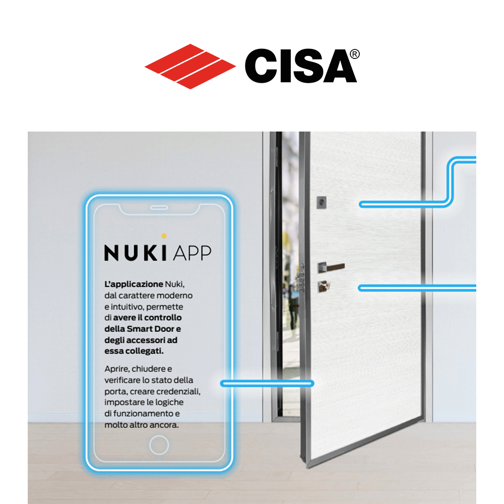 DOMO CONNEXA Cisa - Soluzione smart per porte blindate DOMO CONNEXA Cisa - Soluzione smart per porte blindate